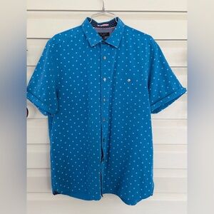Ted Baker Teal Polka Dot Men's Shirt